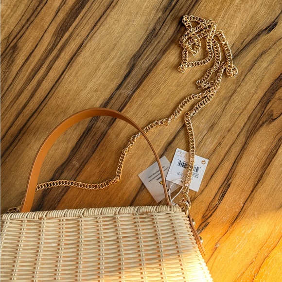 Shiraleah Elegant Tan Woven Handbag - Picture 7 of 7